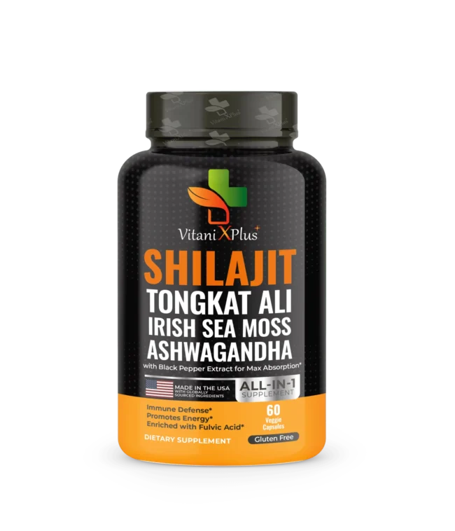 VitaniX Plus – Himalayan Shilajit with Tongkat Ali, Ashwagandha & Sea Moss