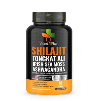 VitaniX Plus – Himalayan Shilajit with Tongkat Ali, Ashwagandha & Sea Moss